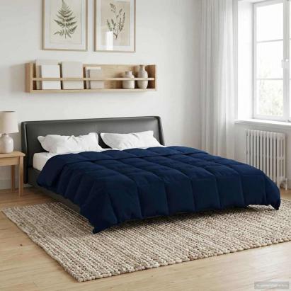 Pilotă de vară Patos Albastru închis 220 x 260 cm Microfibră GartenMobel Dekor