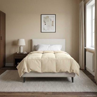 Pilotă de vară Patos Crem 135 x 200 cm Microfibră GartenMobel Dekor