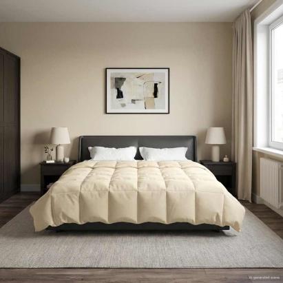 Pilotă de vară Patos Crem 220 x 260 cm Microfibră GartenMobel Dekor