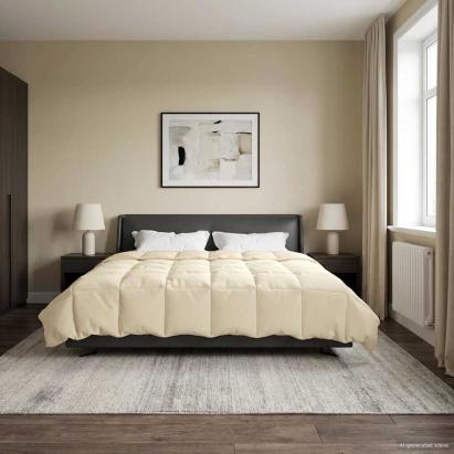 Pilotă de vară Patos Crem 240 x 260 cm Microfibră GartenMobel Dekor