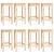Set mobilier de bar, 9 piese, lemn masiv de pin GartenMobel Dekor