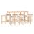 Set mobilier de bar, 9 piese, lemn masiv de pin GartenMobel Dekor