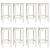 Set mobilier de bar, 9 piese, alb, lemn masiv de pin GartenMobel Dekor