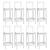 Set mobilier de bar, 9 piese, alb, lemn masiv de pin GartenMobel Dekor