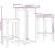 Set mobilier de bar, 3 piese, lemn masiv de pin GartenMobel Dekor