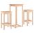 Set mobilier de bar, 3 piese, lemn masiv de pin GartenMobel Dekor