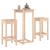 Set mobilier de bar, 3 piese, lemn masiv de pin GartenMobel Dekor