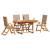 Set mobilier de grădină, 5 piese, lemn masiv acacia/textilenă GartenMobel Dekor