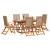 Set mobilier de grădină, 7 piese, lemn masiv acacia/textilenă GartenMobel Dekor