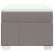 Pat box spring cu saltea, gri taupe, 90x200 cm, textil GartenMobel Dekor