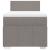 Pat box spring cu saltea, gri taupe, 90x200 cm, textil GartenMobel Dekor