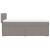 Pat box spring cu saltea, gri taupe, 90x200 cm, textil GartenMobel Dekor