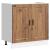 Dulap baza chiuvetă cu ușă Porto 2 pcs Maro Lemn compozit GartenMobel Dekor