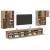 Set Dulap pentru Televizor Montat pe Perete 7 pcs Lemn compozit GartenMobel Dekor