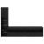 Unitate TV de Perete cu led 4 pcs Stejar Negru Lemn compozit GartenMobel Dekor