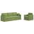 Canapea 2 pcs Verde deschis 228 x 78 x 80 cm Catifea GartenMobel Dekor