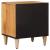 Dulap de noapte natural 40 x 33,5 x 46 cm Lemn de mango solid GartenMobel Dekor
