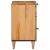 Dulap de noapte natural 50 x 33 x 60 cm Lemn de mango solid GartenMobel Dekor