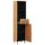 Dulap de Baie natural 38 x 33 x 160 cm Lemn de mango solid GartenMobel Dekor