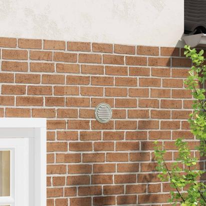 Capace de ventilație pentru aer 4 pcs Argintiu 80 mm GartenMobel Dekor