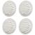 Capace de ventilație pentru aer 4 pcs Argintiu 100 mm GartenMobel Dekor