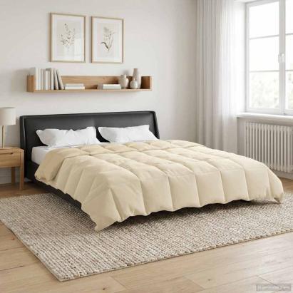 Duvet complet pe tot parcursul anului Patos Crem 200 x 200 cm GartenMobel Dekor