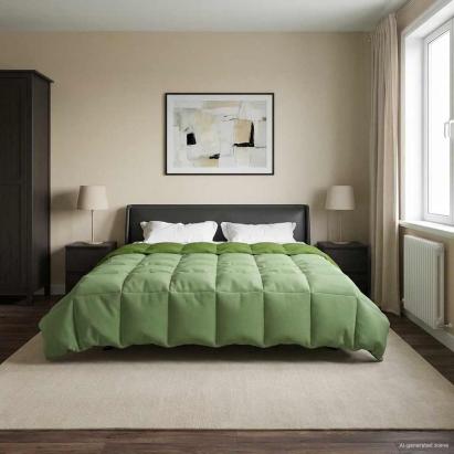 Duvet de iarnă Patos Verde 200 x 220 cm Microfibră GartenMobel Dekor