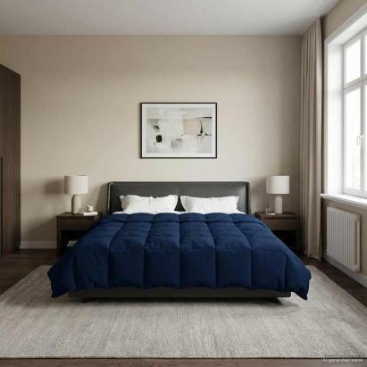 Duvet de iarnă Patos Albastru închis 220 x 260 cm Microfibră GartenMobel Dekor