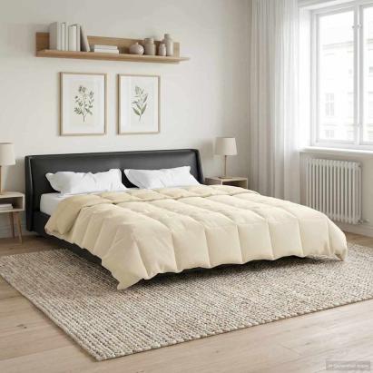 Duvet de iarnă Patos Crem 200 x 240 cm Microfibră GartenMobel Dekor