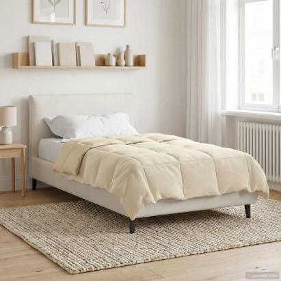 Duvet de iarnă Patos Crem 155 x 220 cm Microfibră GartenMobel Dekor