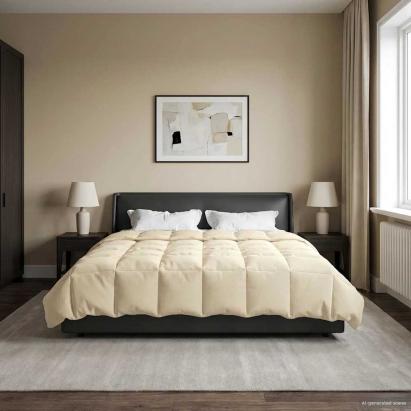 Duvet de iarnă Patos Crem 220 x 260 cm Microfibră GartenMobel Dekor