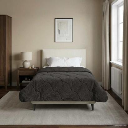 Duvet complet pe tot parcursul anului Antracit 155 x 200 cm GartenMobel Dekor