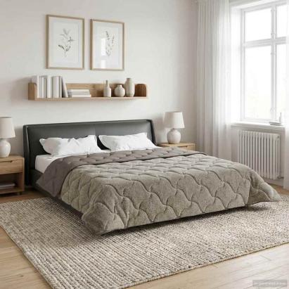 Duvet complet pe tot parcursul anului Gri deschis 200 x 220 cm GartenMobel Dekor