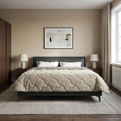 Duvet complet pe tot parcursul anului Gri deschis 220 x 240 cm GartenMobel Dekor