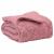 Pilotă 4 anotimpuri roz 140x200 cm, microfibră și fleece teddy