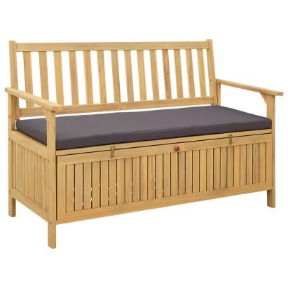 Bancă cu spațiu de depozitare cu pernă cu depozitare cu ușă GartenMobel Dekor