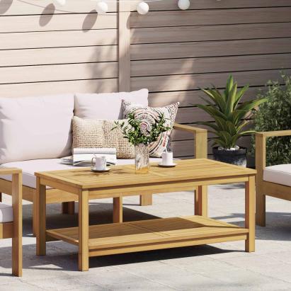 Masă laterală Ulei Natural 110 x 55 x 45 cm GartenMobel Dekor