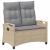 Bancă de grădină Beige și gri deschis 105 x 60 x 112 cm GartenMobel Dekor