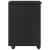 Cabinet mobil cu roata Negru 34 x 39 x 56 cm Lemn de pin masiv GartenMobel Dekor