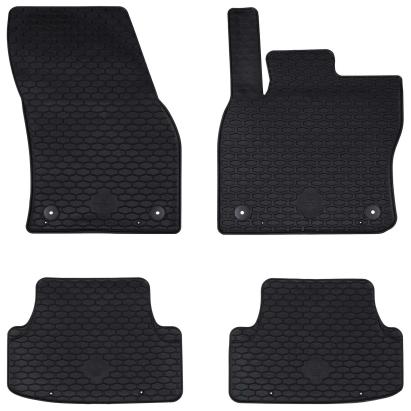 Covor pentru mașină 4 pcs Negru suitable for Seat ATECA 2016- GartenMobel Dekor