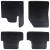 Covor pentru mașină 4 pcs Negru Cauciuc GartenMobel Dekor