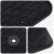 Covor pentru mașină 3 pcs Negru Cauciuc GartenMobel Dekor