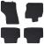 Covor pentru mașină 4 pcs Negru Cauciuc GartenMobel Dekor