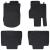 Covor pentru mașină 4 pcs Negru Cauciuc GartenMobel Dekor