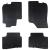 Covor pentru mașină 4 pcs Negru Cauciuc GartenMobel Dekor