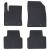 Covor pentru mașină 4 pcs Negru Cauciuc GartenMobel Dekor