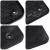 Covor pentru mașină 4 pcs Negru Cauciuc GartenMobel Dekor