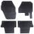 Covor pentru mașină 4 pcs Negru Cauciuc GartenMobel Dekor