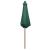 Umbrelă de soare cu stâlp de lemn 270 x 270 cm, verde GartenMobel Dekor