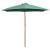 Umbrelă de soare cu stâlp de lemn 270 x 270 cm, verde GartenMobel Dekor